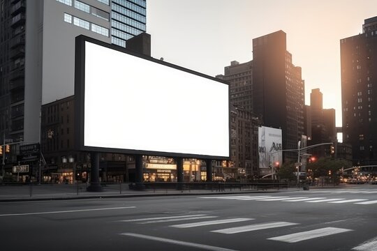 blank billboard for outdoor advertising poster