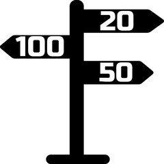 stock vector signpost icon simple vector illustration