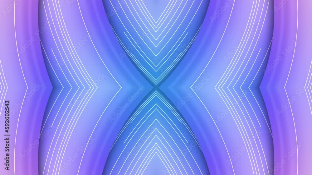 Poster Background of rotating multicolored geometric shapes 3d rendering loop animation