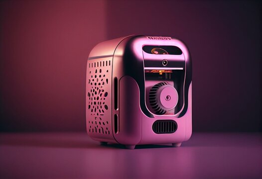 3d Pink Laser Epilator. Generative AI