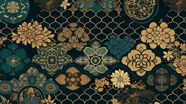 Japanese traditional pattern background