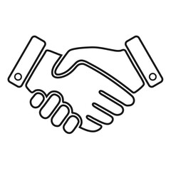 Vector handshake icon