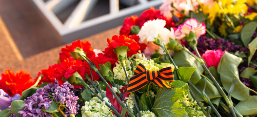 Eternal flame - a symbol of the Victory in the Great Patriotic War. May 9th - Day of Victory
