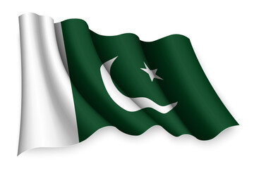 waving flag of Pakistan