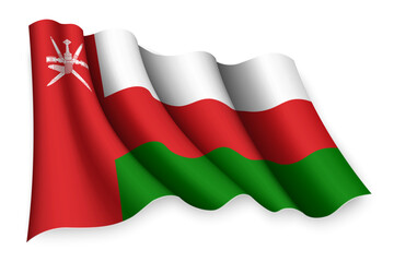 waving flag of Oman