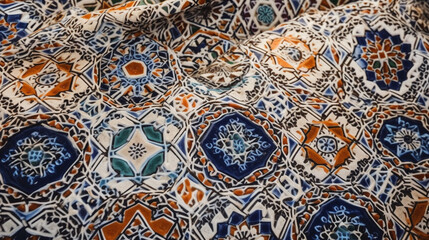 traditional moroccan patterned fabric Generative AI