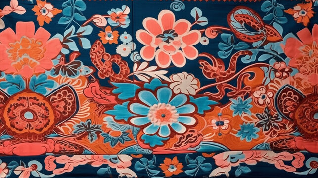 traditional south korean patterned fabric