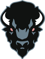 A digital image file of a bison, an iconic symbol of the American West, used in design and wildlife art