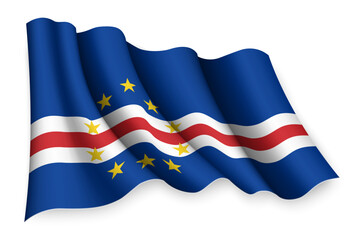 waving flag of Cape Verde