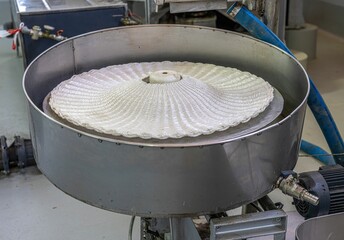 Machinery equipment for filtering olive paste in the olive oil factory