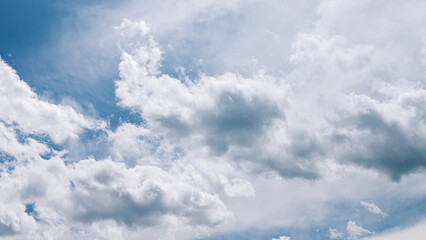 white clouds with blue sky background