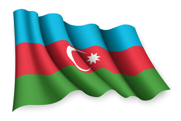 waving flag of Azerbaijan