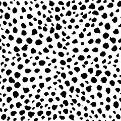 Abstract  spot, dash seamless pattern. graphic dotted hand drawn background. Texture  for textile, posters, cards, wallpapers, print. Black andwhite color.