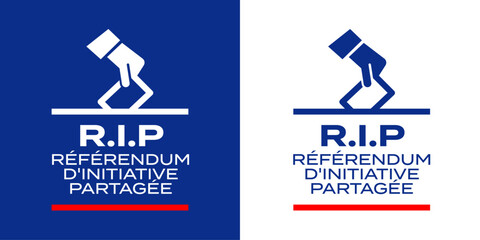 RIP - Référendum d'initiative partagée - obrazy, fototapety, plakaty