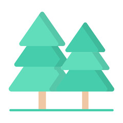 Forest Flat Icon