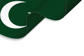 Waving flag of Pakistan
