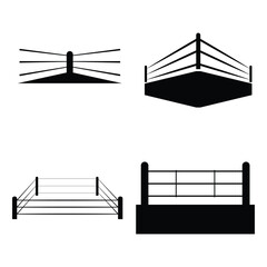 boxing ring icon vector