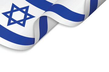 Waving flag of Israel