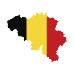 belgium map icon vector