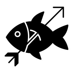 Fishing Glyph Icon