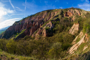 Rapa Rosie Red rocks in Romania