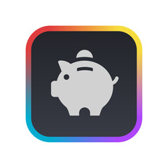 Piggy Bank - Pictogram (icon) 