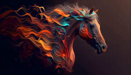 Artistic Horse - Generative AI 