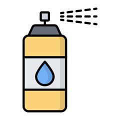 Aerosol Spray Line Color Icon