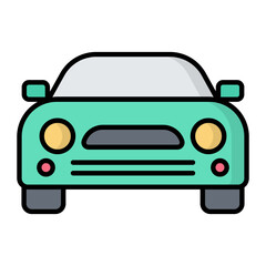 Car Line Color Icon