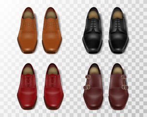 Shiny Leather Shoes Color Set