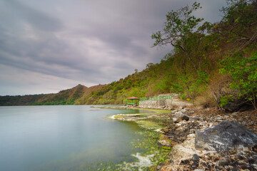 Fototapeta na wymiar Lake in Satonda island, Indonesia