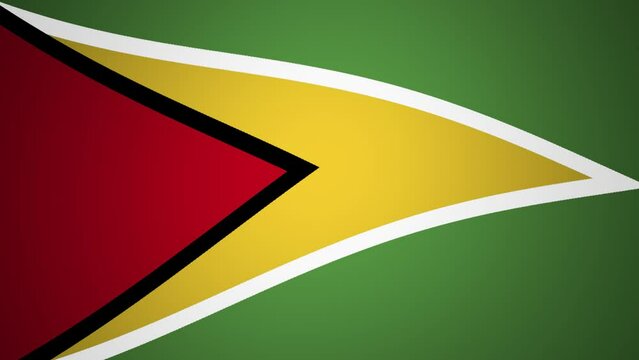 Guyana Waving Flag Looping Animation Background