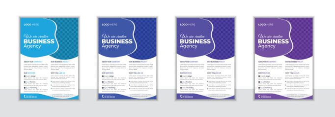 A4 flyer template for Corporate Business agency Poster