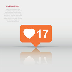 Vector like, comment, follower icon in flat style. Subscribe sign illustration pictogram. Confirmed business concept.