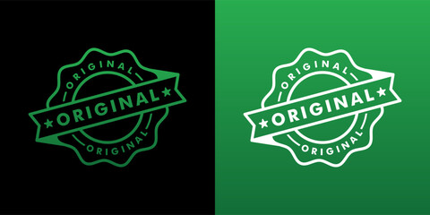 Original product badge logo. Stamp label circular round design template