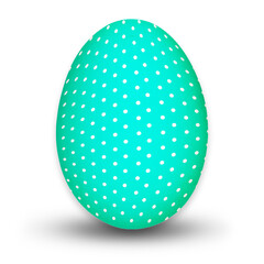 easter egg on white