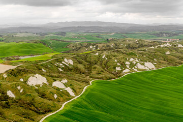 Rolling hills of Tuscany, Italy.