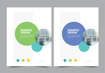 Corporate Business annual report and brochure cover page