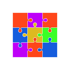 Flat Puzzle Element