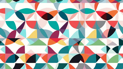 minimalistic colorful geometric abstract pattern new quality art colorful joyful stock image illustration design generative ai
