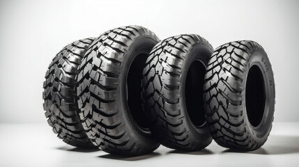 Car tires. Generative AI.