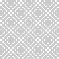 Seamless pattern of grey blocks vector illustration. Abstract texture from squares and rectangles of different sizes on white background, minimalist simple blocks ornament in geometric style