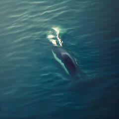 Naklejka premium Whale