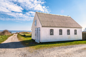 Fototapeta premium Fishermen hut on Helnaes, Denmark