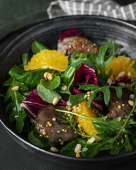 stew with vegetables and liver