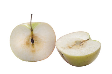 A cut apple