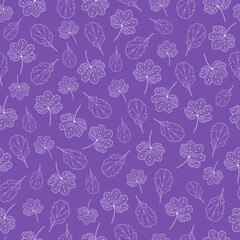 Beautiful carved leaves. Seamless texture for your design. Hand-drawn background of openwork leaves.
