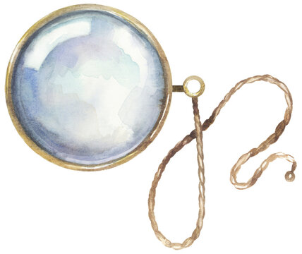 Retro monocle illustration