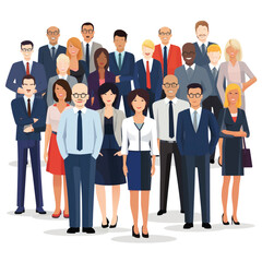 Fototapeta premium Vector group of business people
