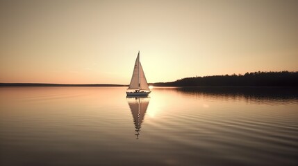 sailboat on the lake